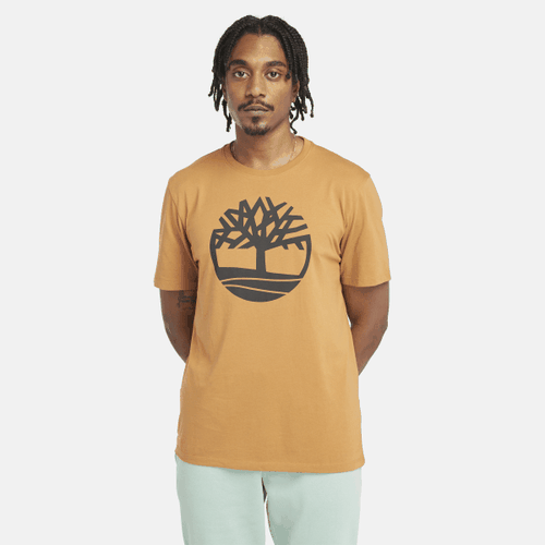 Kennebec River T-Shirt mit Baum-Logo für Herren in Hellgelb, Mann, , Größe: L - Timberland - Modalova
