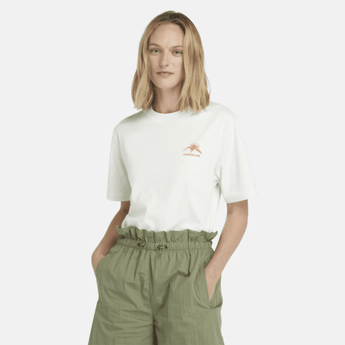 T-shirt con Grafica Hike Life da Donna in bianco, Donna, bianco, Taglia: L - Timberland - Modalova