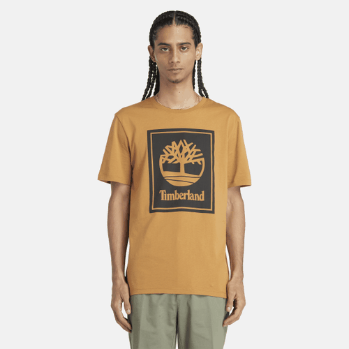 T-shirt Block Logo da Uomo in scuro, Uomo, , Taglia: L - Timberland - Modalova