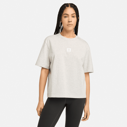 Kurzarm-T-Shirt mit gestapeltem Logo für Damen in Hellgrau, Frau, , Größe: XS - Timberland - Modalova