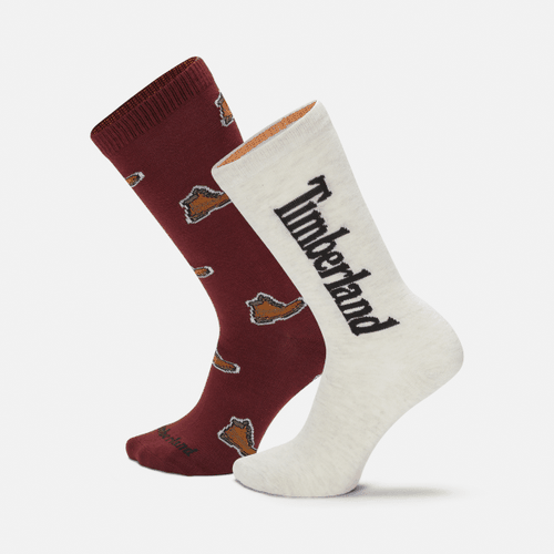 All Gender All-Over Print Crew-Socken im 2er-Pack in , , Größe: L - Timberland - Modalova