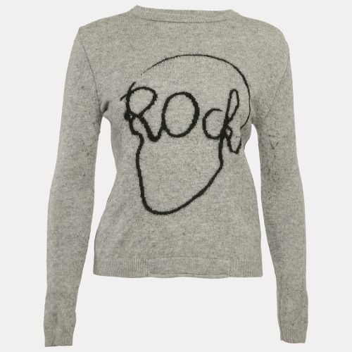 Kids Skull Rock Pattern Wool Crew Neck Sweater 14 Yrs - Zadig & Voltaire - Modalova