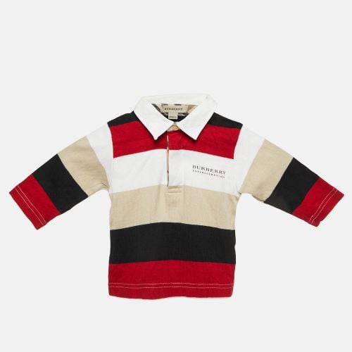 Kids Striped Cotton Polo T-Shirt 6M - Burberry - Modalova