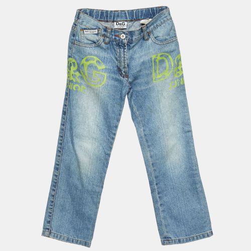 Junior Logo Print Denim Jeans Size 5Yrs - D&G - Modalova