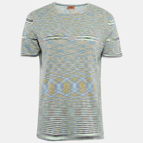 Missoni Striped Cotton Crew Neck T-Shirt L - M Missoni - Modalova