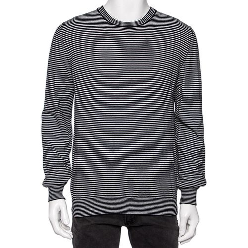 Striped Wool Suede Patch Detailed Jumper L - Maison Martin Margiela - Modalova