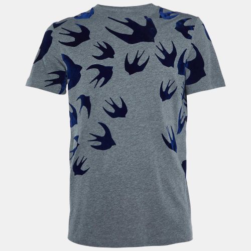 Swallow Print Cotton T-Shirt M - McQ by Alexander McQueen - Modalova