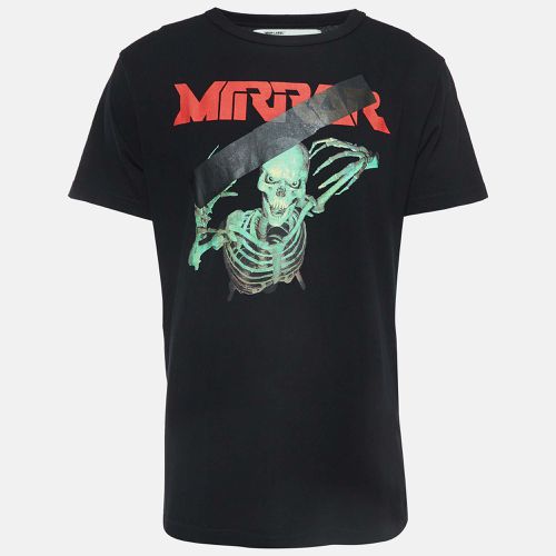 Mirror Print Cotton T-Shirt XL - Off-White - Modalova