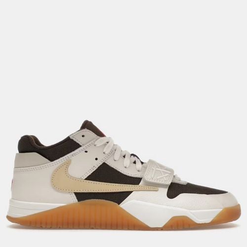 Air Jordan Dark /Off White Canvas Jordan Jumpman Jack TR Travis Scott Sail Sneaker Size EU 42 - Air Jordans - Modalova