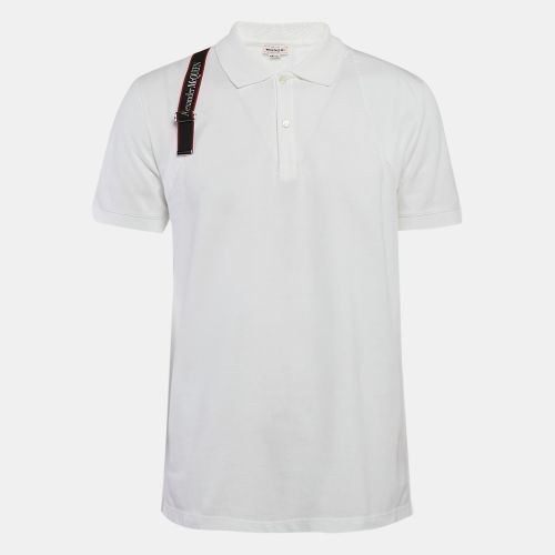 Cotton Pique Polo T-Shirt M - Alexander McQueen - Modalova