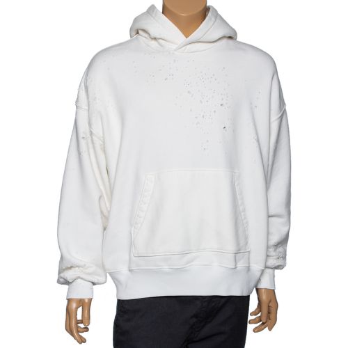 Distressed Cotton Long Sleeve Oversized Hoodie S - Amiri - Modalova