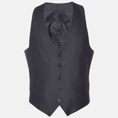 Striped Wool Blend Vest L - Armani Collezioni - Modalova