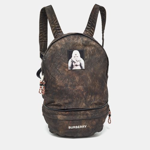 Brown Nylon Convertible Backpack - Burberry - Modalova