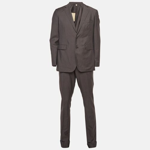 Wool Blend Single Breasted Pants Suit XL - Burberry - Modalova