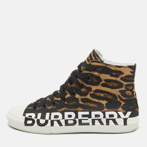 Canvas High Top Sneakers Size 41 - Burberry - Modalova