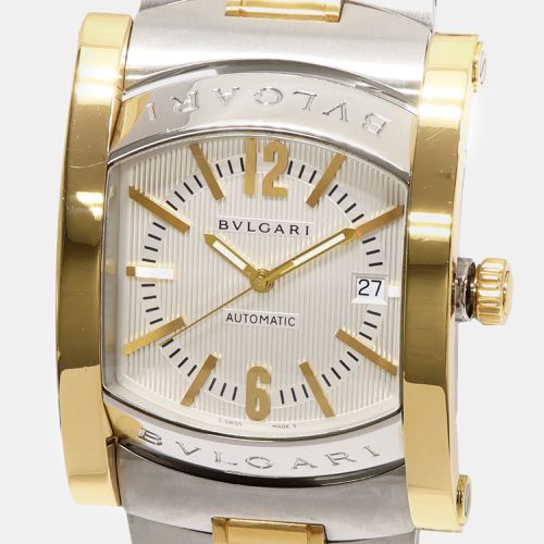 K Yellow GoldStainless Steel Assioma AA48SG Automatic Men's Wristwatch 39 mm - Bvlgari - Modalova