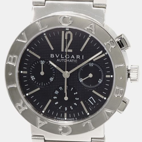 Stainless Steel Diagono Automatic Men's Wristwatch 38 mm - Bvlgari - Modalova