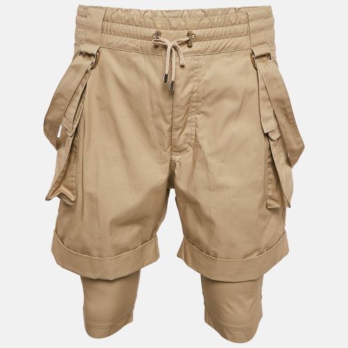 Cotton Strap Detail Cargo Shorts M - Balmain - Modalova