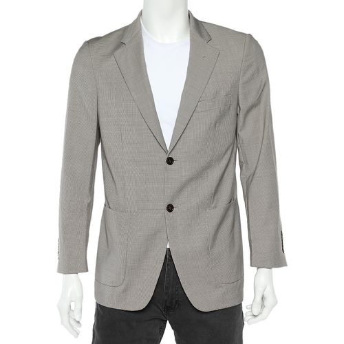 Checkered Wool Button Front Blazer XS - Balmain - Modalova