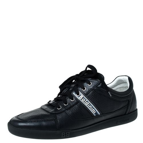 Perforated Leather Lace Up Sneakers Size 44 - Baldinini - Modalova