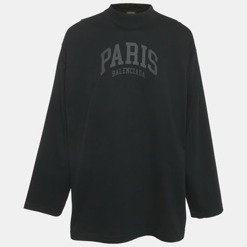 Unisex Logo Print Jersey Long Sleeve T-Shirt M - Balenciaga - Modalova