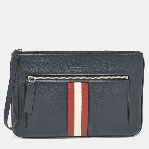 Leather Wristlet Zip Pouch - Bally - Modalova