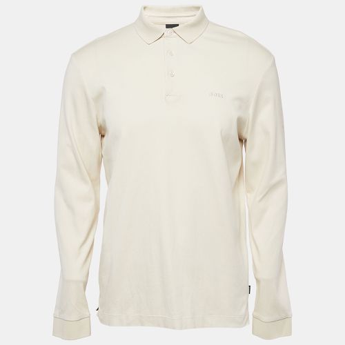 Cotton Knit Long Sleeve Polo T-Shirt L - Boss By Hugo Boss - Modalova