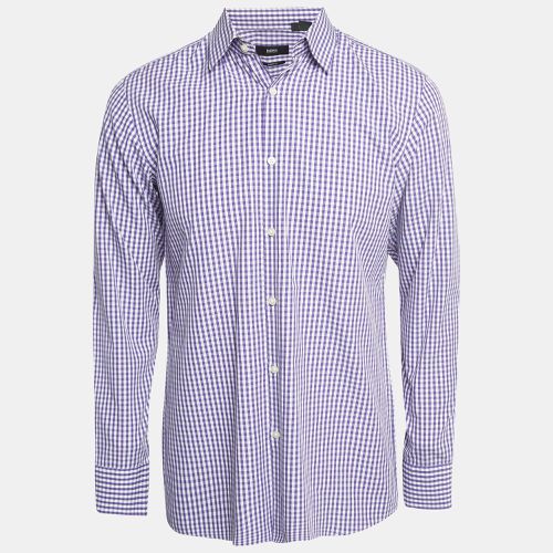 Gingham Check Cotton Sharp Fit Shirt M - Boss By Hugo Boss - Modalova