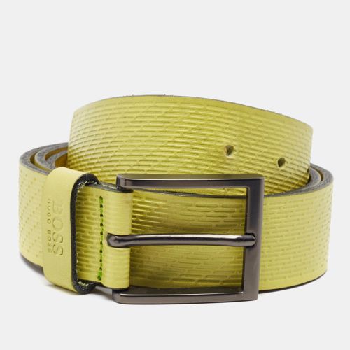 Embossed Leather Buckle Belt 90 CM - Boss By Hugo Boss - Modalova