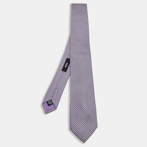 Pink Patterned Silk Tie - Boss By Hugo Boss - Modalova