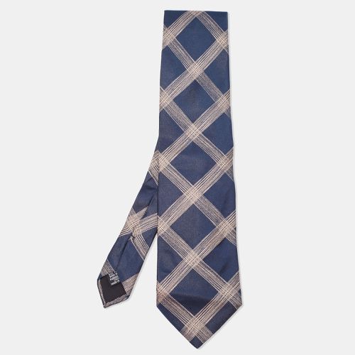 Checked Silk Satin Tie - Boss By Hugo Boss - Modalova