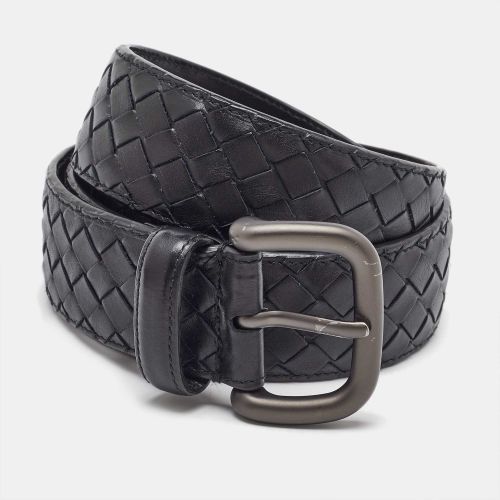 Intrecciato Leather Buckle Belt 100CM - Bottega Veneta - Modalova