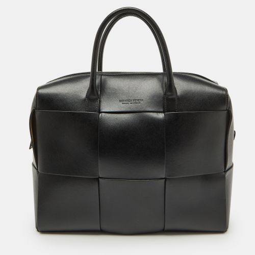 Intrecciato Leather Arco Briefcase - Bottega Veneta - Modalova