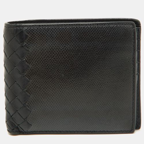 Intrecciato Karung and Leather Bifold Wallet - Bottega Veneta - Modalova