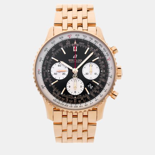 K Rose Gold Navitimer RB0121211B1R1 Automatic Men's Wristwatch 43 mm - Breitling - Modalova