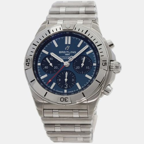 Stainless Steel Chronomat AB0134101C1A1 Automatic Chronograph Men's Wristwatch 42 mm - Breitling - Modalova