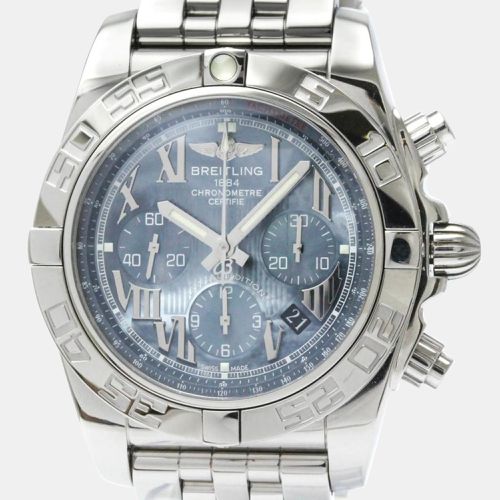 Shell Stainless Steel Chronomat AB0110 Automatic Men's Wristwatch 44 mm - Breitling - Modalova