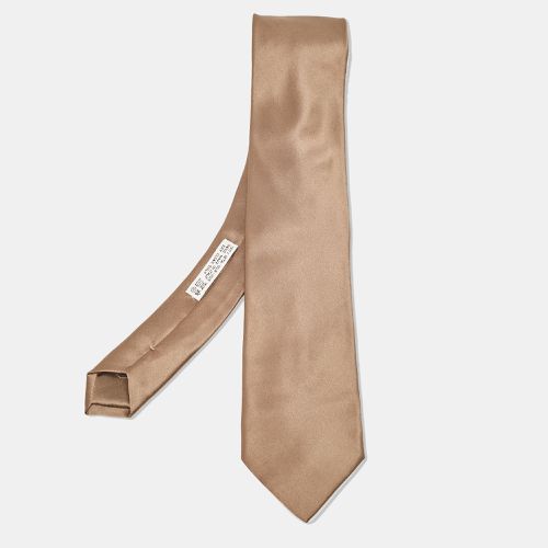 Brioni Brown Satin Traditional Tie - Brioni - Modalova