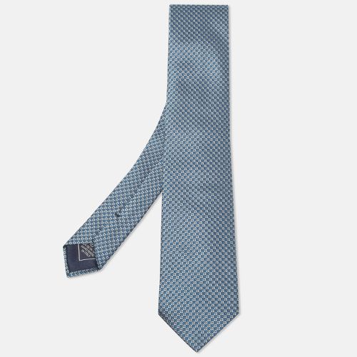 Brioni Blue Patterned Silk Tie - Brioni - Modalova