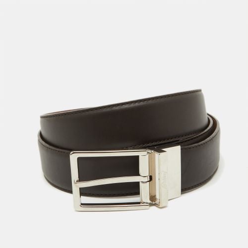 Dark Leather Cut to Size Reversible Buckle Belt - Brioni - Modalova