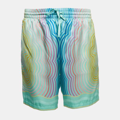 Printed Satin Silk Masao San Shorts L - Casablanca - Modalova