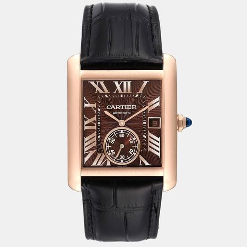 K Rose Gold Tank MC W5330002 Automatic Men's Wristwatch 34 mm - Cartier - Modalova