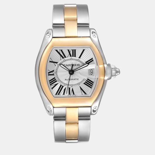 Roadster Steel Yellow Gold Dial Men's Watch W62031Y4 38 x 43 mm - Cartier - Modalova