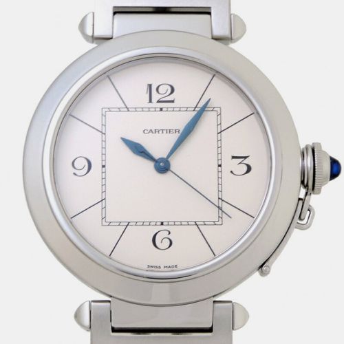 Stainless Steel Pasha W3107255 Automatic Men's Wristwatch 42 mm - Cartier - Modalova