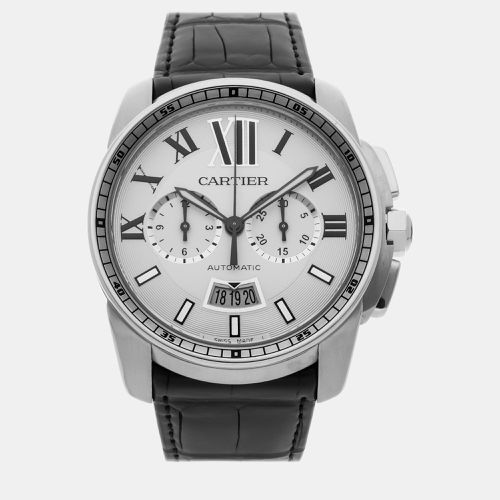 Stainless Steel Calibre de W7100046 Automatic Men's Wristwatch 42 mm - Cartier - Modalova