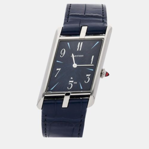 Platinum Tank Asymetrique WGTA0120 Manual Winding Men's Wristwatch 26 mm - Cartier - Modalova