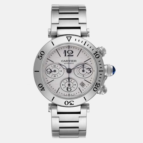 Pasha Seatimer Chronograph Steel Men's Watch W31089M7 42.5 mm - Cartier - Modalova