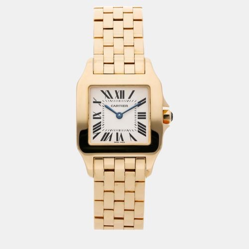 K Yellow Gold Santos Demoiselle W25062X9 Quartz Men's Wristwatch 28 mm - Cartier - Modalova