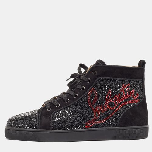 Louis Louis Crystal Logo High Top Sneakers Size 43 - Christian Louboutin - Modalova