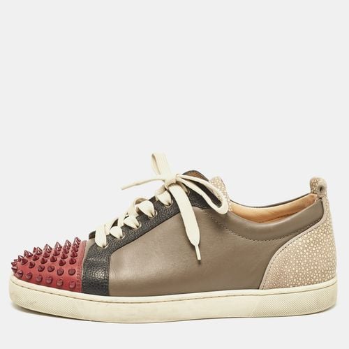 Leather Louis Junior Spikes Lace Up Sneakers Size 43 - Christian Louboutin - Modalova